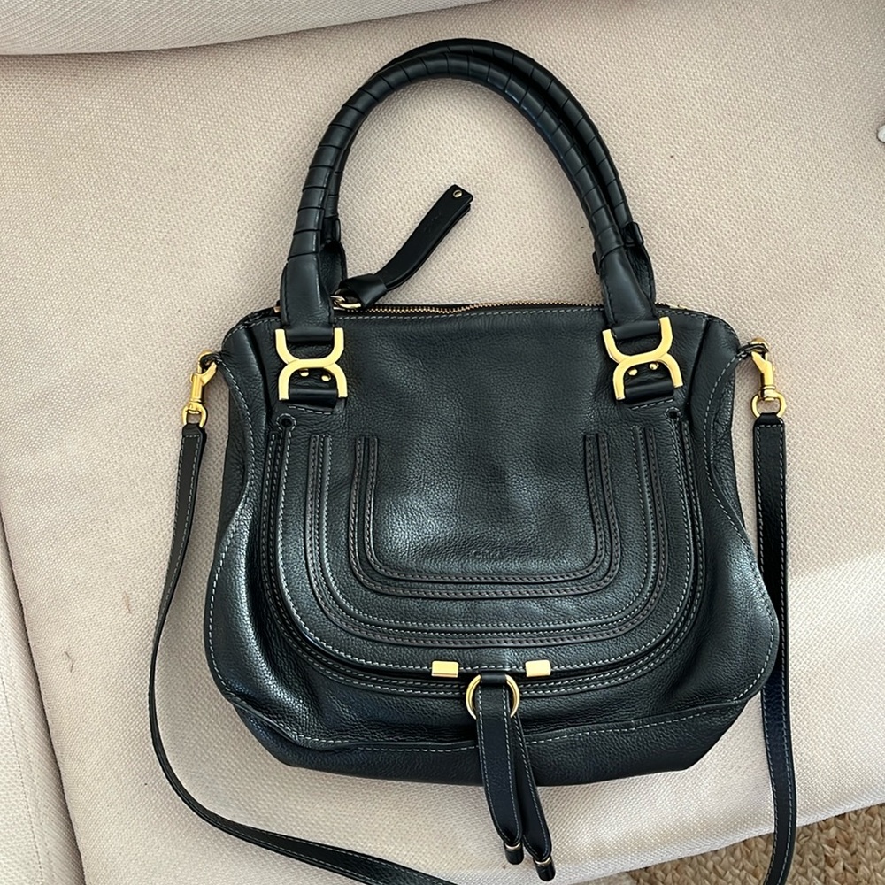 Chloe Marcie satchel black Medium